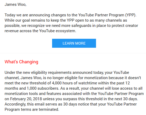 YouTubeAccountDemonitized