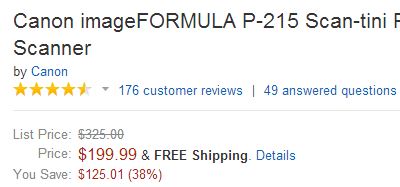 Canon P215 Amazon